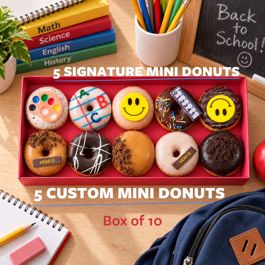 Custom & Signature Mini Donut Box of 10