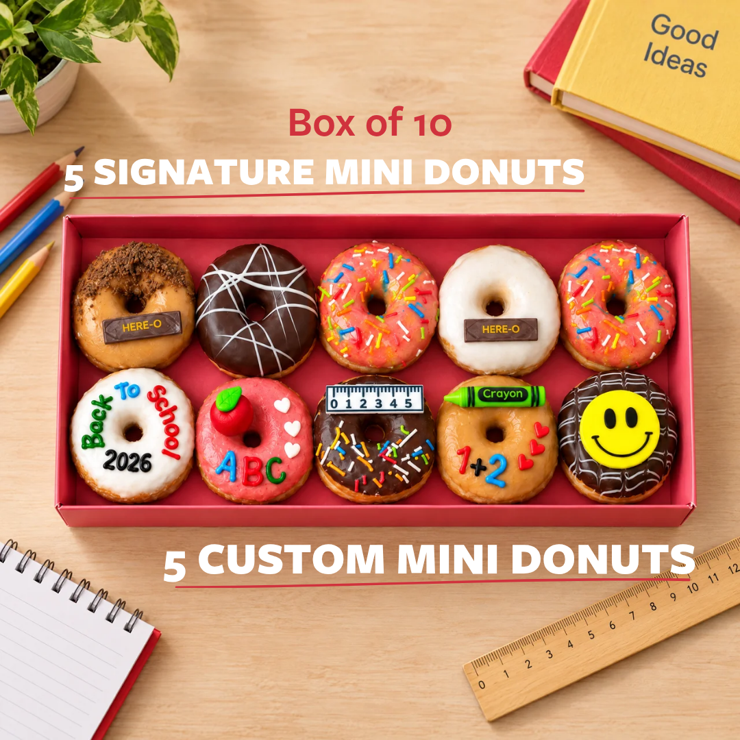 Custom & Signature Mini Donut Box of 10