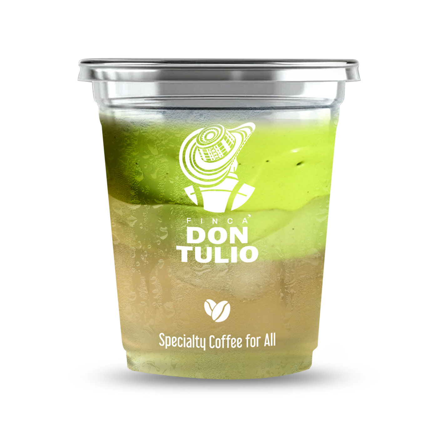 Iced Matcha and Coconut Water