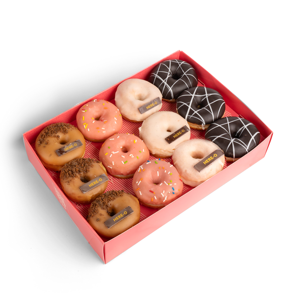 Mini Donut Ring Box 12pcs