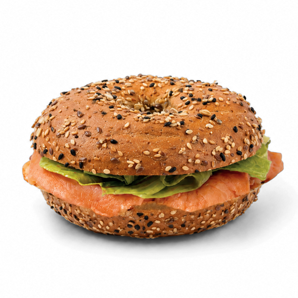 Smoked Salmon Bagel Sandwich