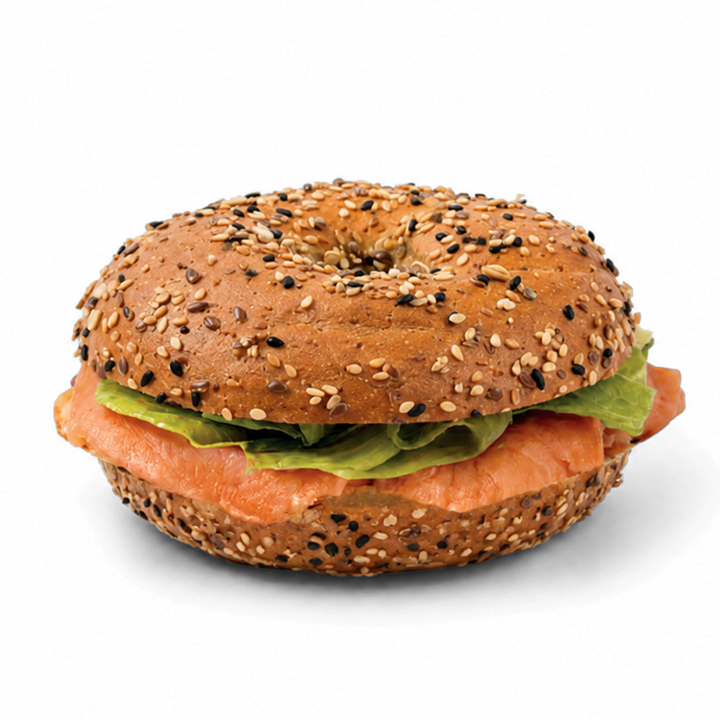Smoked Salmon Bagel Sandwich