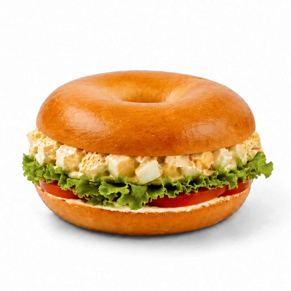 Tuna and Egg Bagel Sandwich