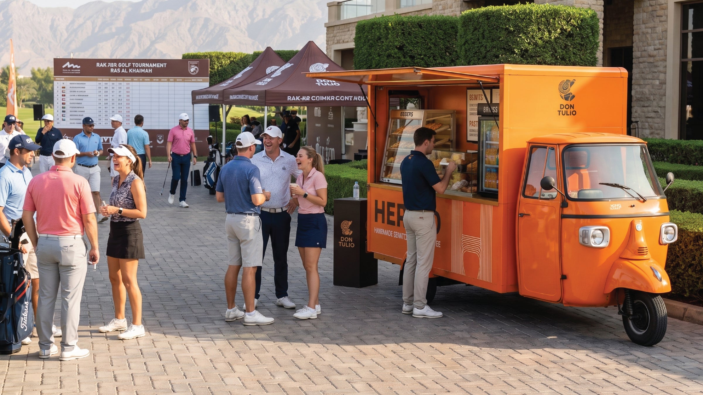 Food truck setup